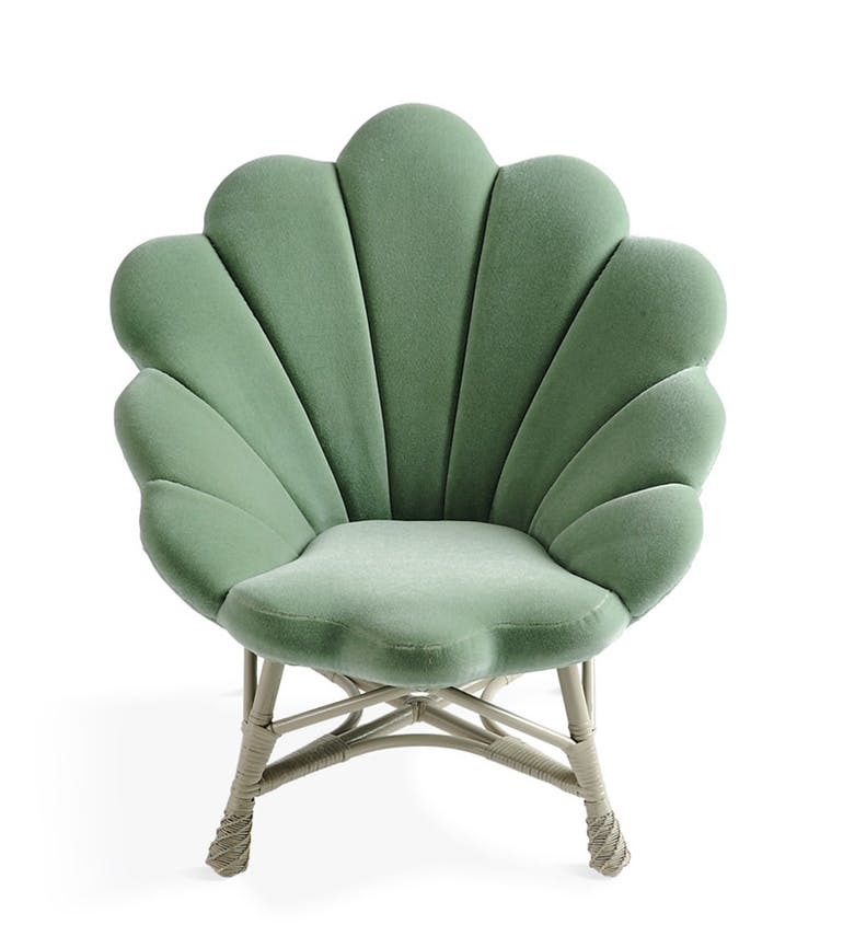 The Upholstered Venus Chair by Soane Britain, available on Dering Hall