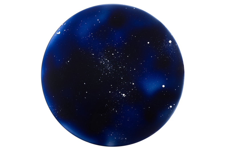 Round Platter - Starry Blue Night