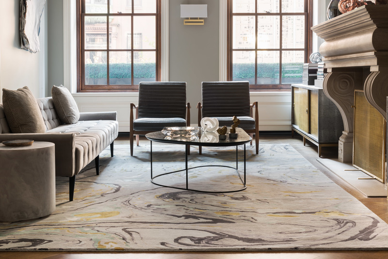 Abstract designs take centerstage in exhibit at The Rug Company