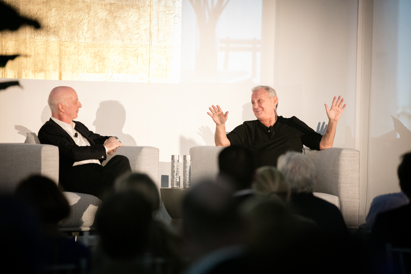 Paul Goldberger and Ian Schrager in discussion at last year's summit
