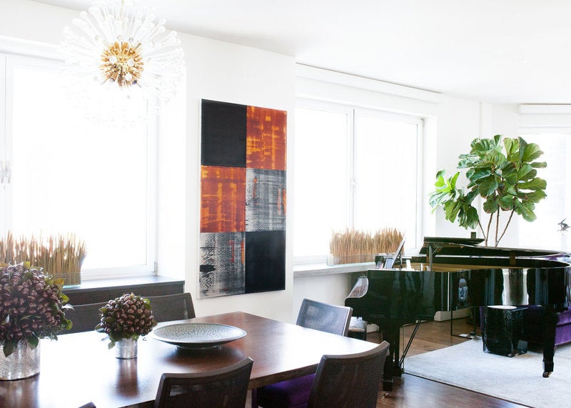 Ricardo Mazal art sourced for a Tribeca loft