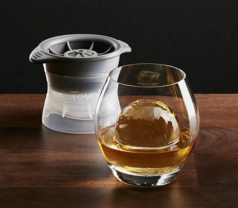 Tovolo sphere ice molds; available at Crate and Barrell