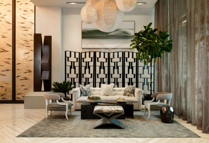 Lobby designed by Thom Filicia; courtesy Biscayne Bay