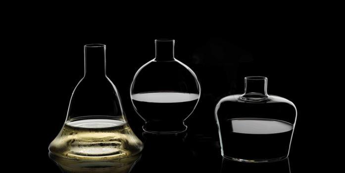 The M Decanter Collection, designed by Maximilian Riedel of Riedel; courtesy Reidel