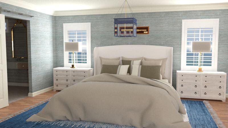Master bedroom rendering; courtesy Designs Rendered, LLC