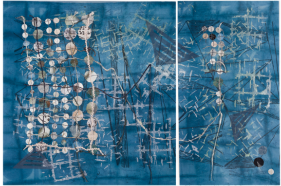 "Fractured Line," textile by Mary Fisher; courtesy Mary Fisher