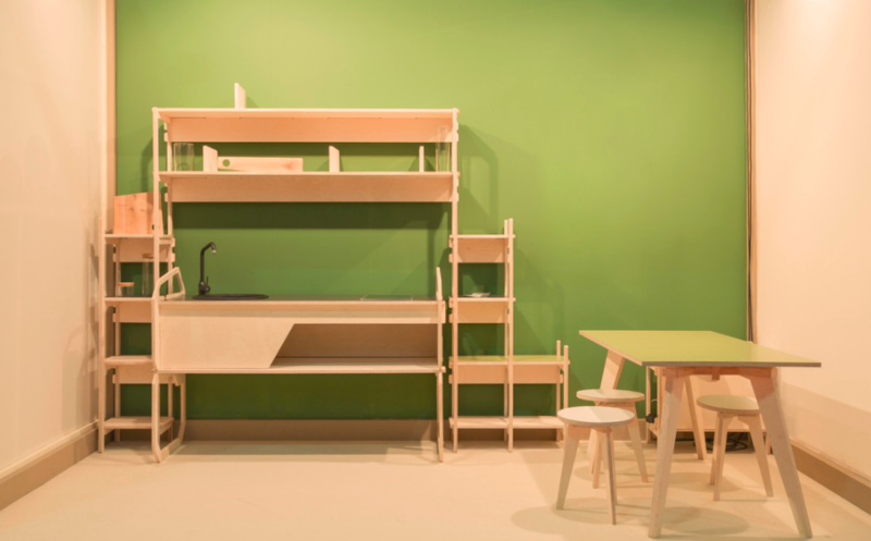 SaloneSatellite winner, Cucina Leggera, by Stefano TK; photo by findinGALILEO, courtesy Salone del Mobile