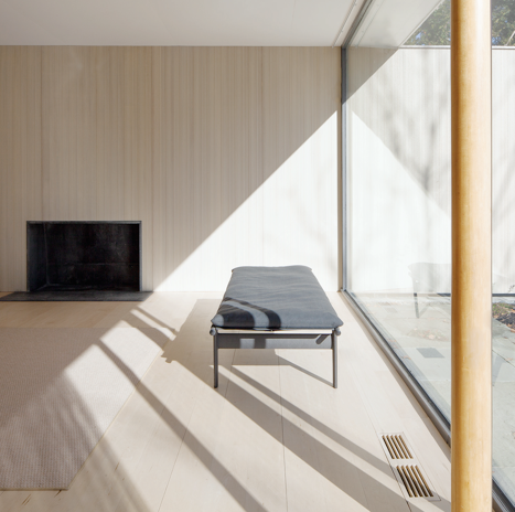 The Twill Weave Daybed at Philip Johnson’s Thesis House in Cambridge, MA; all photos by Daniele Ansidei.