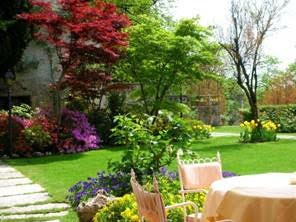 Gardens at the Hotel Villa Cipriani in Asolo; photo by Mark Weaver and Fred Licht