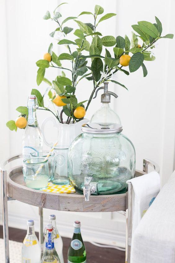 Summer bar carts are trending according to Pinterest's data; courtesy Pinterest