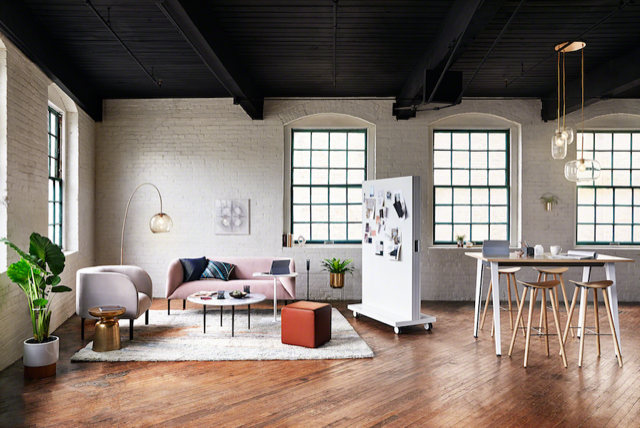 West Elm and Steelcase are launching a resimercial line this year; courtesy 