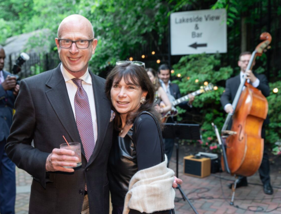 Jamie Drake and Penny Drew Baird at last week's celebration