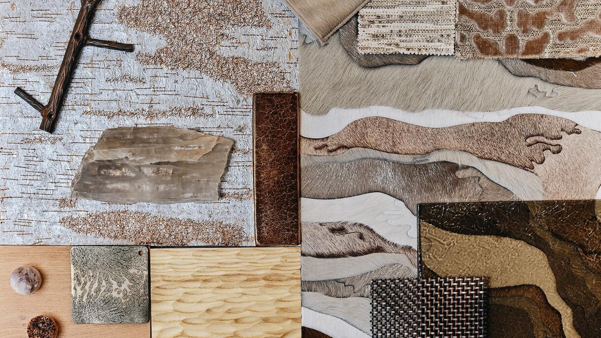  Lisa Kanning’s vista-enhancing blend of bronze-tinted glass, smoky quartz sconces and cork wallcoverings