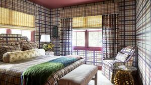 Squiggle tartan bedroom %281%29