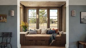Prairie cottage double queen bedroom window seat credit chase daniel