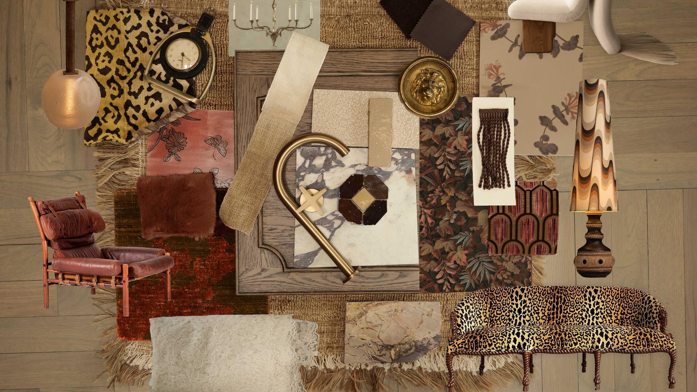 Anne-Marie Barton's darkly dramatic dollops of marble, leather and mohair