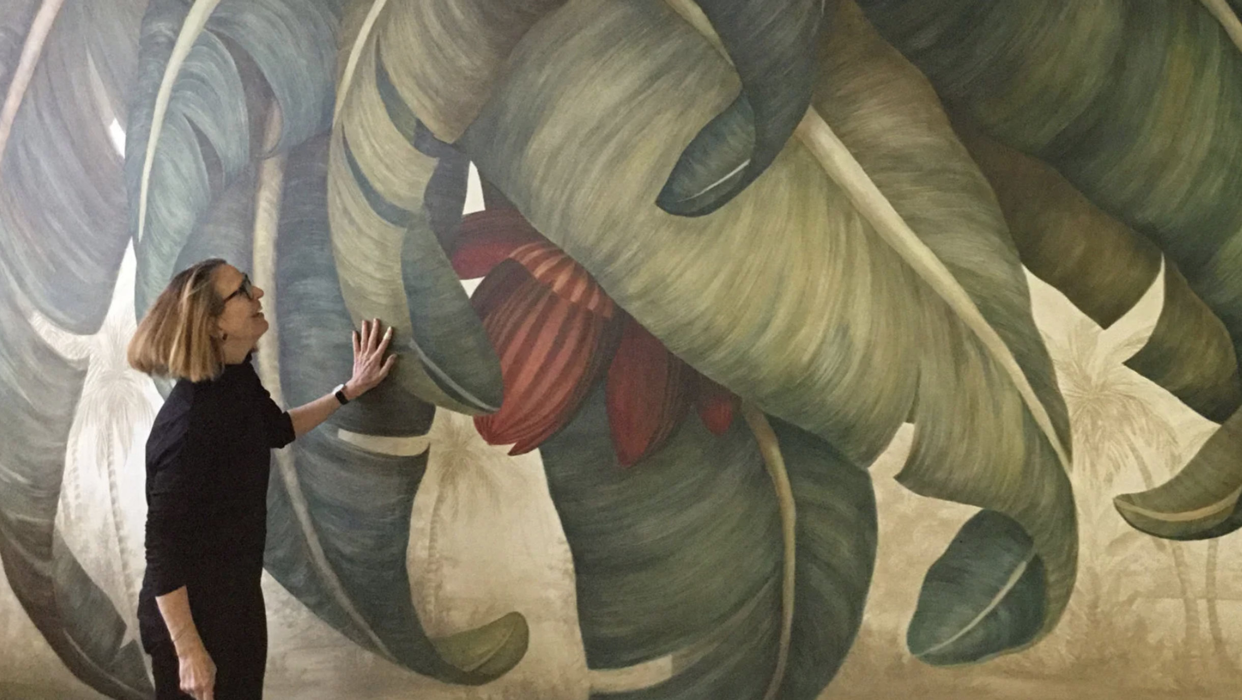 How this interior muralist creates oversize wonders