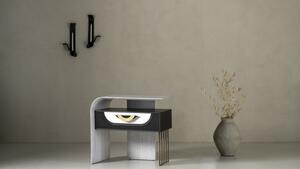 Glascow nightstand 14 no white vase