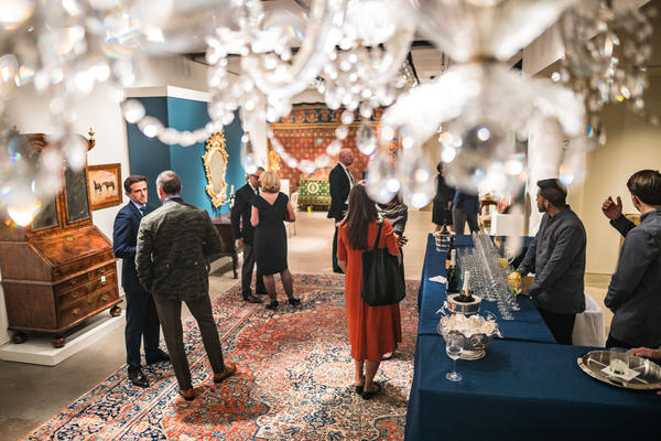 Guests in the exhibition 