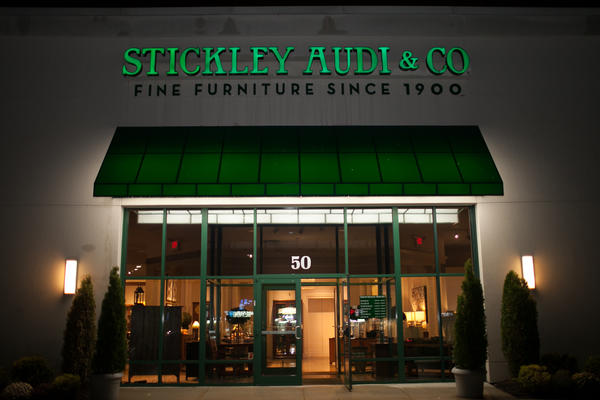 The White Plains storefront of Stickley Audi & Co. 