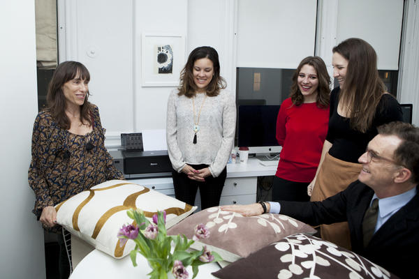 The group checks out fully upholstered and stuffed pillows.
