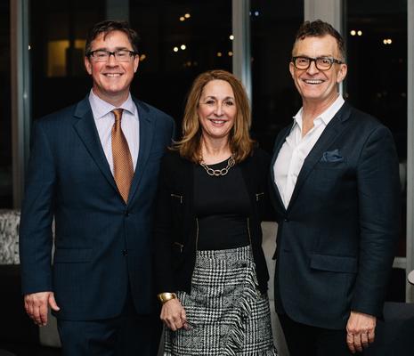 Thom Banks, executive director of CIDQ; Pamela Durante, president of IDLNY; and Glenn Gissler, president of ASID New York Metro
