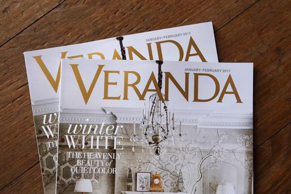 Most recent issue of Veranda. 