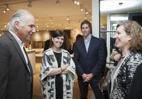 Steve Mandel, ASPIRE Communications, with Danielle McWilliams, communications director of ASID NY Metro, and Diana Mosher