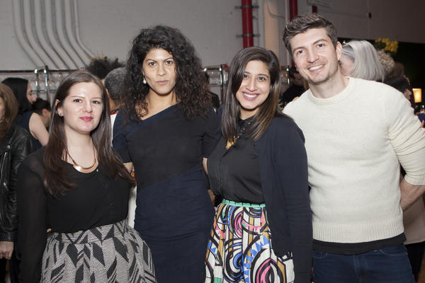 Tina Ramchandani (center right) with guests