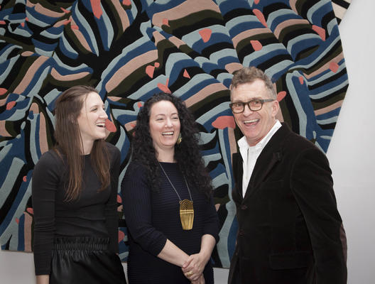 Bonnie Hoeker, Lora Appleton and Glenn Gissler share a laugh at the end of another great Emerging Designer Event.