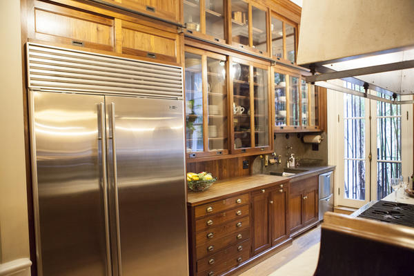 A closer look at the completely custom kitchen 