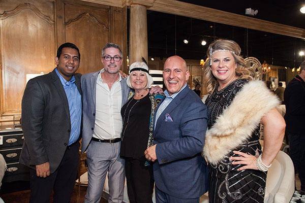 Dwayne Clark (second from right) and his team from DC Interior Design Management Group 