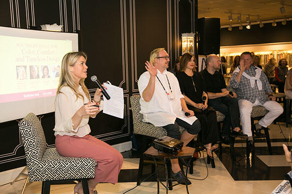 Tori Mellott, Traditional Home’s senior style and markets editor,  begins the panel discussion.