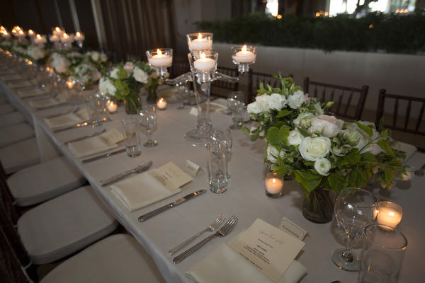 Over 100 guests enjoyed a formal seated dinner at the Sunset Tower.
