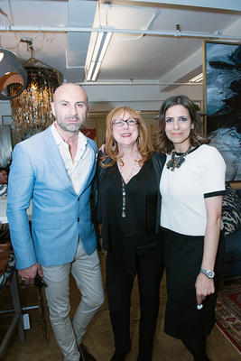 Vlad Tomasevic, Robin Baron, and Samira Mohammad, showroom manager 