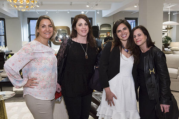 Lyanne Augustyn, Stephanie Green and Catherine Ruvolo of Robin Baron Design & Collection, and Wendy Silberstein of The Aesthetic Organizer