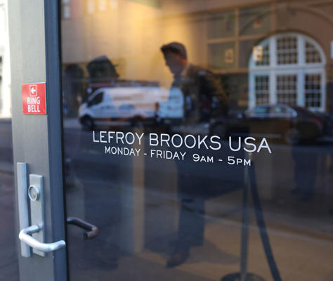 Entry to Lefroy Brooks Chelsea showroom