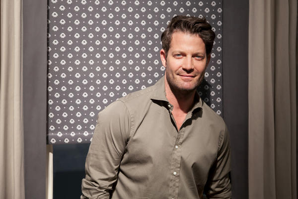 Nate Berkus in front of his new collection. 