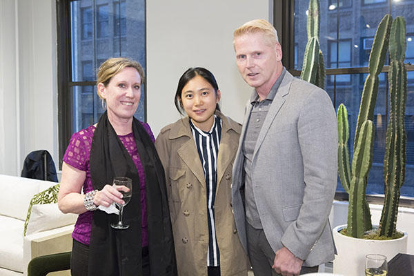 ASID New York Metro board members Diana Mosher and Lucy Wang with ASID New York Metro President Bjorn Bjornsson