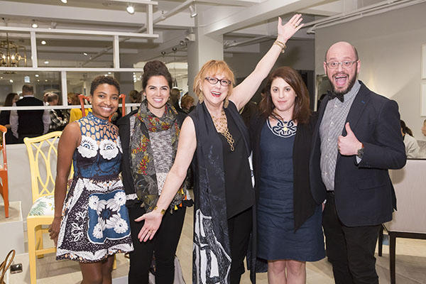 Former ASID NY Metro president Robin Baron (center) with her team
