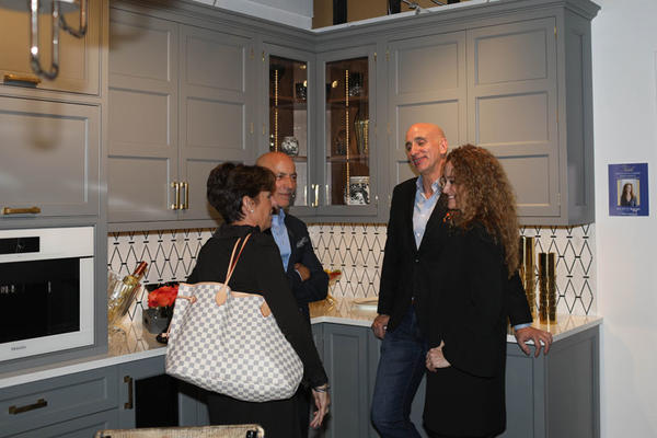 Jim and Nadine Bilotta chat with Jennifer Flanders and Robert DiGiulio.