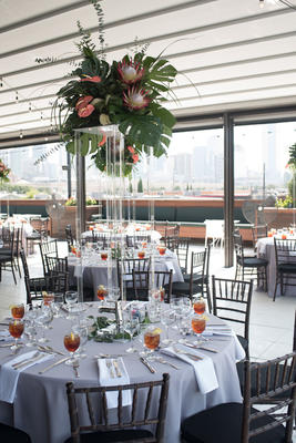 Guests were treated to a rooftop lunch overlooking the city skyline.