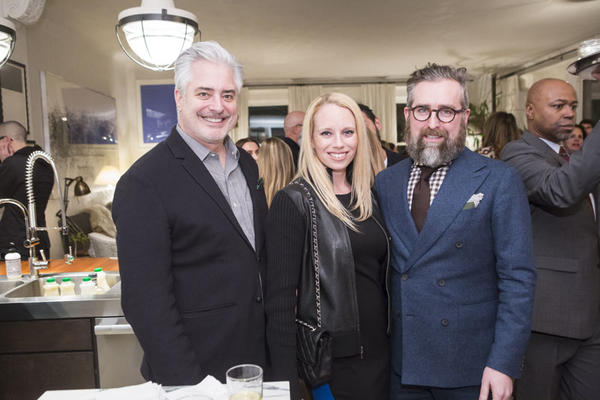 Sean Sullivan of the Hearst Design Group;  Kelly Sinatra of Benjamin Moore; and Clint Smith