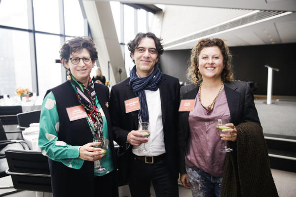 Guest panelists Annie Schlechter, Francesco Lagnese and Olga Naiman