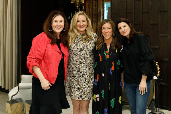 Betsy Berry (second from right) and her team from B. Berry Interiors are all smiles at the Southeast Designers & Architect of the Year Finalists celebration at the Jim Thompson showroom.