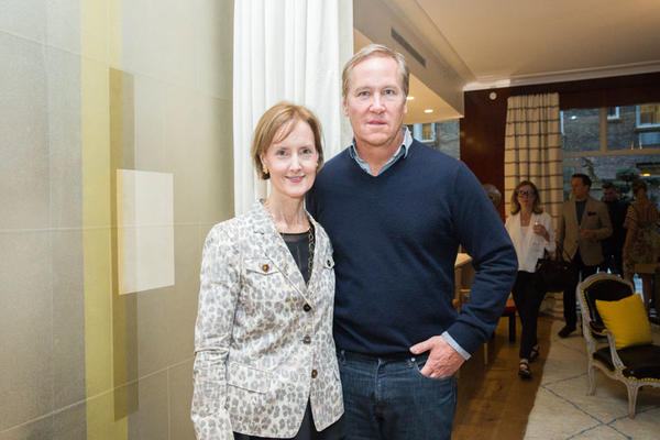 Hearst Design Group’s Kate Kelly Smith with James Huniford