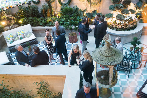 Guests mingled in the garden designed by Mario Nievera of Nievera Williams.