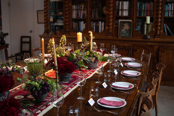 Forty guests enjoyed a seated dinner.