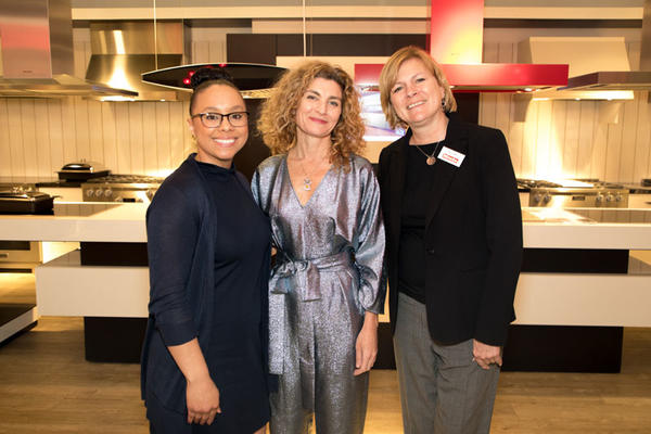 Miele's Monique Robinson and Tracy Parks, with Jordana Joseph (center) 
