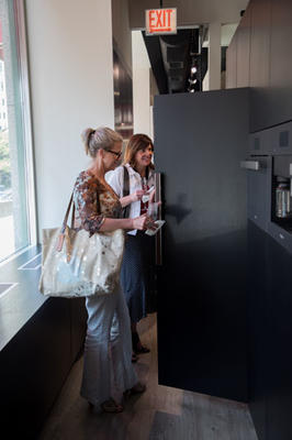 Guests touring the Miele Chicago Experience Center